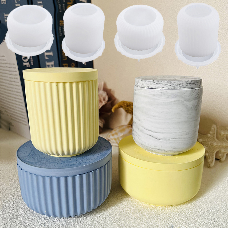 Potsticker Mold - Zement Kerzen glas Silikon form mit